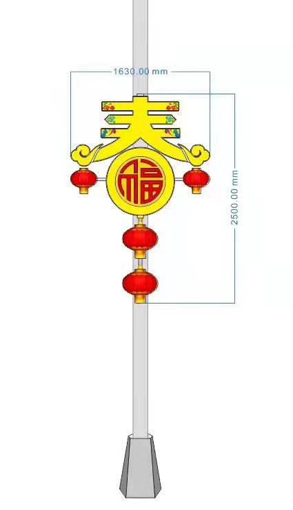 2022年春节路灯装饰
